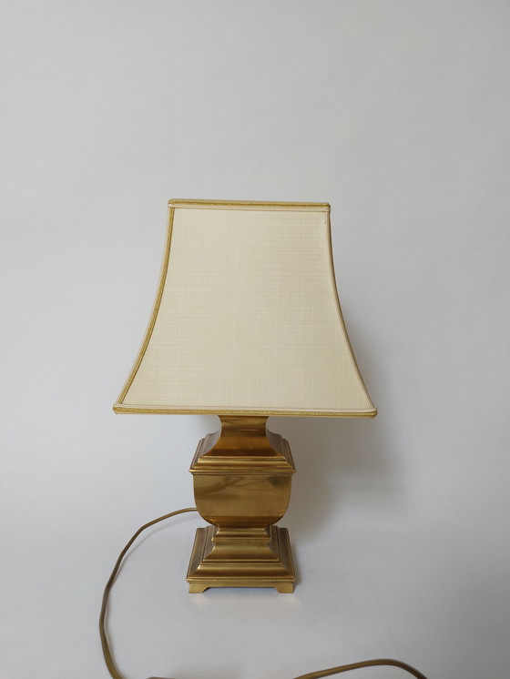 Image 1 of Lampe de table en laiton Hollywood regency