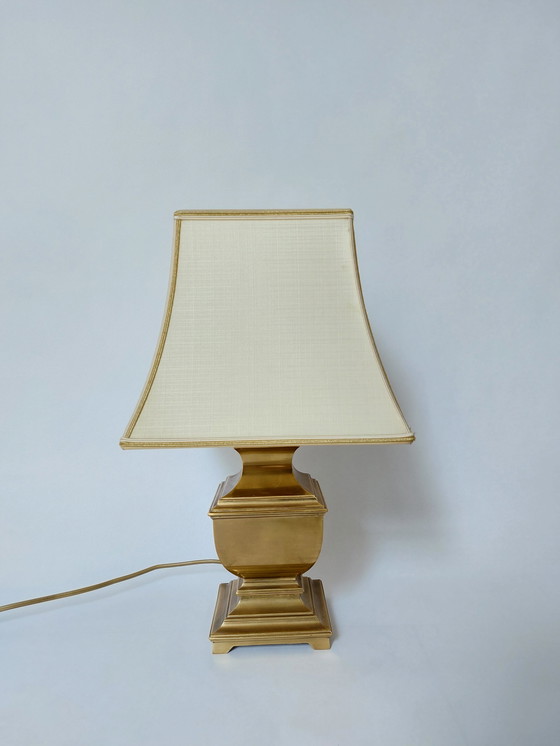 Image 1 of Lampe de table en laiton Hollywood regency