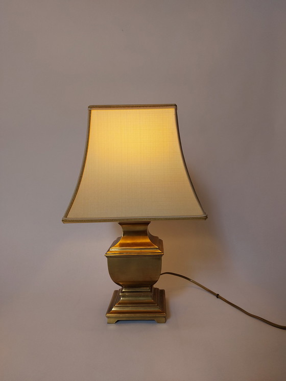 Image 1 of Lampe de table en laiton Hollywood regency