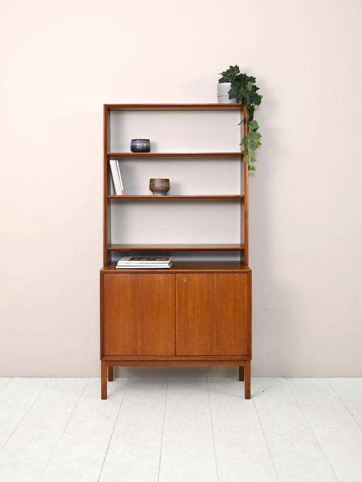 Scandinavian Teak Bookcase from the 1950s