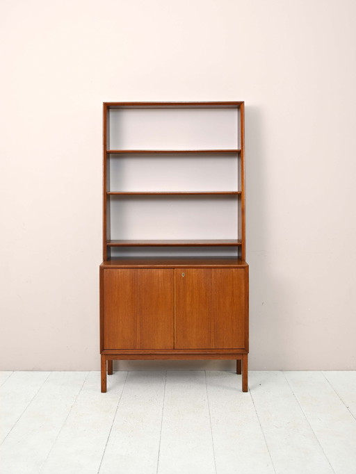 Scandinavian Teak Bookcase from the 1950s