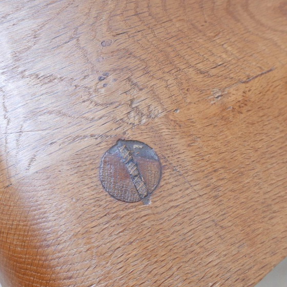 Image 1 of Set of 6 vintage solid wood chairs, Belgium 1970