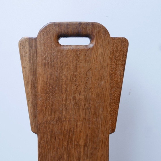 Image 1 of Set of 6 vintage solid wood chairs, Belgium 1970