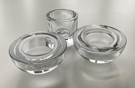 1x Iittala Kivi And 2x Iittala Ballo Transparent