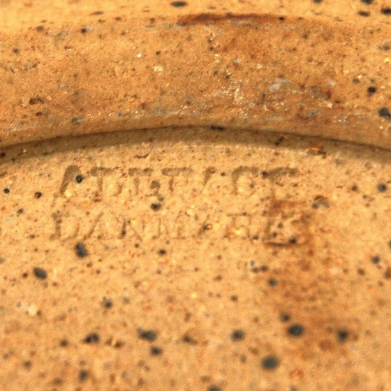 Image 1 of Ceramic glaced vintage dish by Helle Allpass, Denmark 1970s