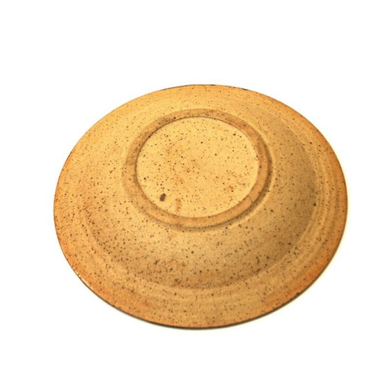 Image 1 of Ceramic glaced vintage dish by Helle Allpass, Denmark 1970s
