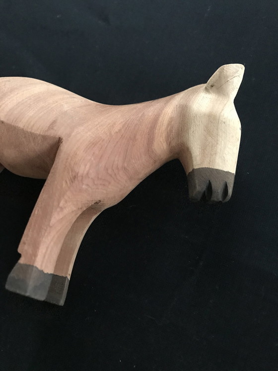 Image 1 of Little Donkey Carved Wood