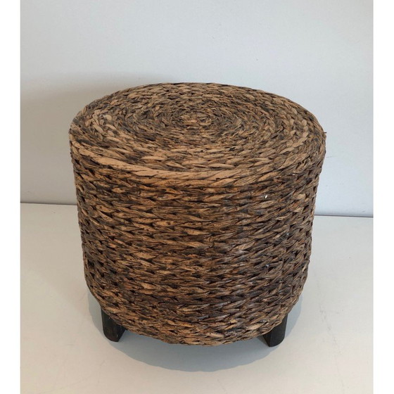 Image 1 of Vintage rope stool, France 1950