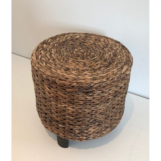 Image 1 of Vintage rope stool, France 1950