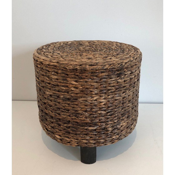 Image 1 of Vintage rope stool, France 1950