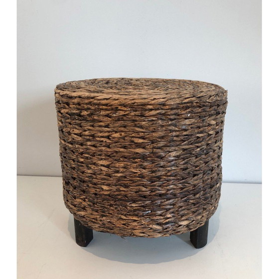 Image 1 of Vintage rope stool, France 1950