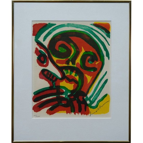 Image 1 of Vintage abstract lithograph by Bengt Lindström, Sweden 1970