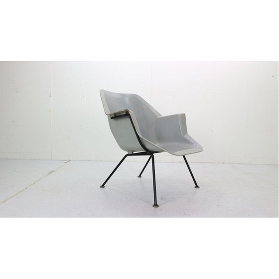 Image 1 of Vintage 416 Fiberglass Shell Chair by Wim Rietveld & Andre Cordemeyer for Gispen, 1950s