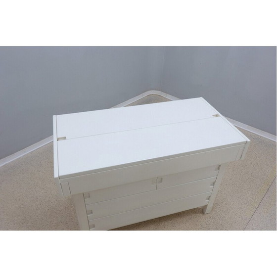 Image 1 of Cassettiera vintage in legno massello laccato di E. Radaelli per Saporiti, 1970