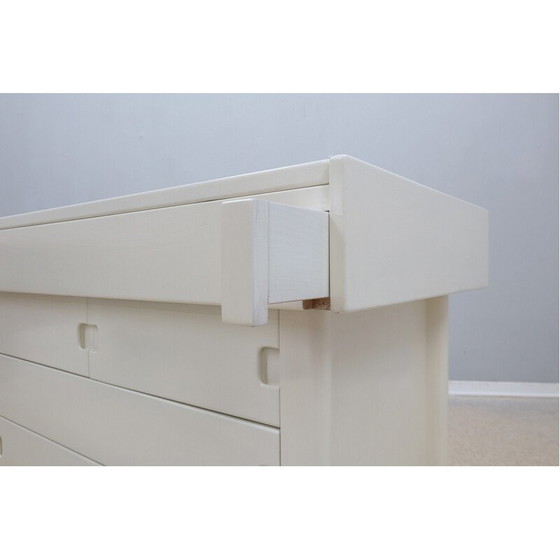 Image 1 of Cassettiera vintage in legno massello laccato di E. Radaelli per Saporiti, 1970