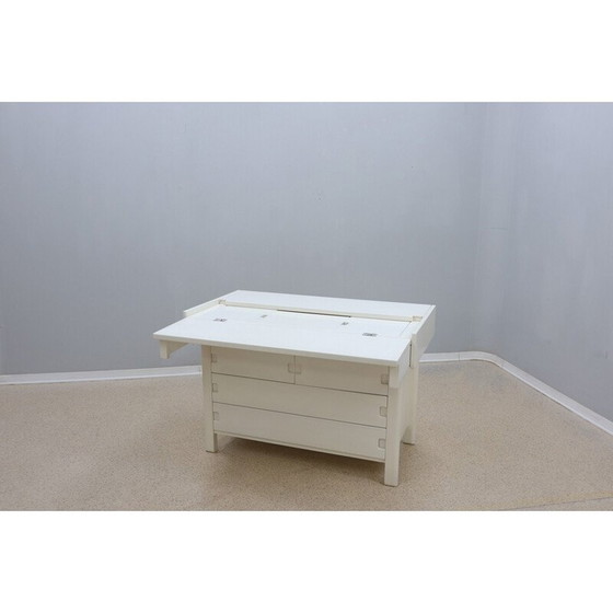 Image 1 of Cassettiera vintage in legno massello laccato di E. Radaelli per Saporiti, 1970