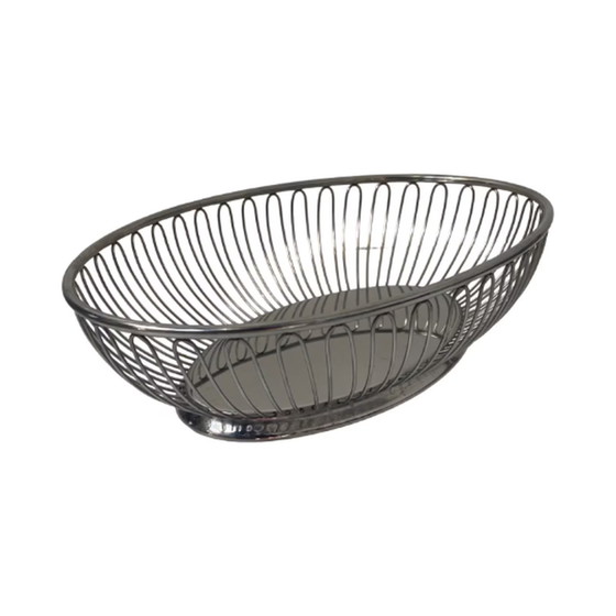 Image 1 of Alfra Alessi - Oval shaped - Bread basket / bonbon plate - Stainless steel