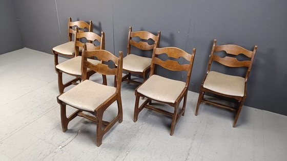 Image 1 of Vintage Brutalist Dining Chairs, Set of 6 - 1960s