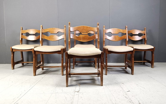 Image 1 of Vintage Brutalist Dining Chairs, Set of 6 - 1960s