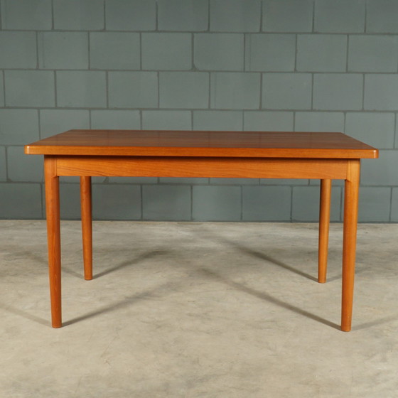 Image 1 of Midcentury Teak Dining Room Set - Table - 4 Chairs