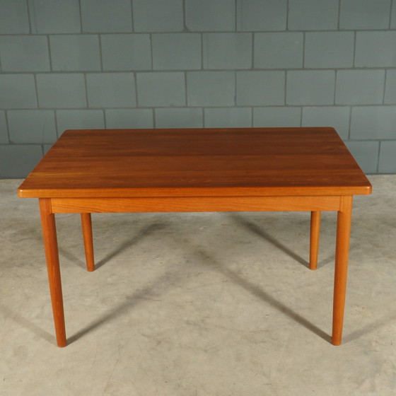 Image 1 of Midcentury Teak Dining Room Set - Table - 4 Chairs