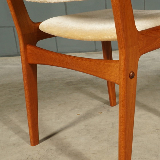 Image 1 of Midcentury Teak Dining Room Set - Table - 4 Chairs