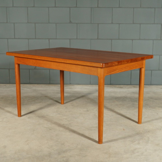 Image 1 of Midcentury Teak Dining Room Set - Table - 4 Chairs