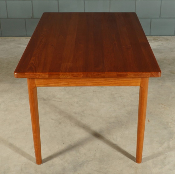 Image 1 of Midcentury Teak Dining Room Set - Table - 4 Chairs