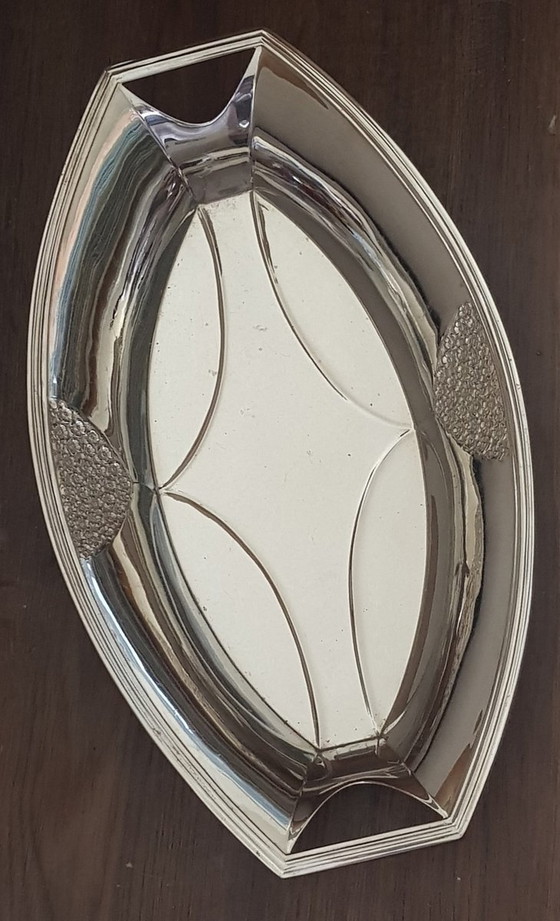 Image 1 of Art Deco Silver Bowl From Wmf, 1920S