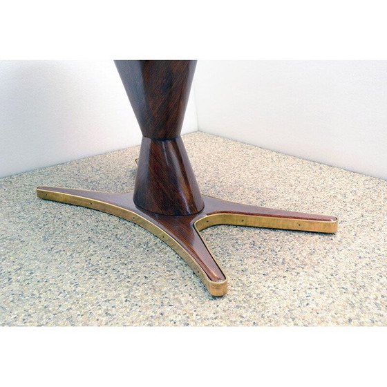 Image 1 of Vintage dining table in rosewood and marble by Vittorio Dassi for Mobili Moderni Lissone 1950