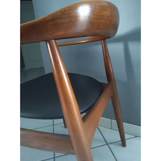 Image 1 of Poltrona vintage in teak di IllUM Wikkelso per il danese Niels Eilersen 1960