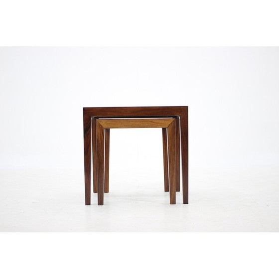 Image 1 of Vintage rosewood nesting tables by Severin Hansen, Denmark 1960