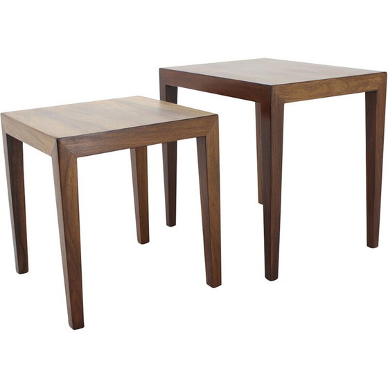 Image 1 of Vintage rosewood nesting tables by Severin Hansen, Denmark 1960