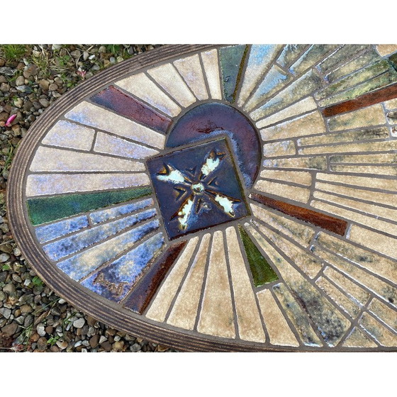 Image 1 of Vintage ceramic coffee table by Barrois Vallauris, 1970