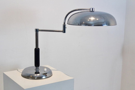 Image 1 of Adjustable Modernist Desk Lamp by Maison Desny Paris, 1930s