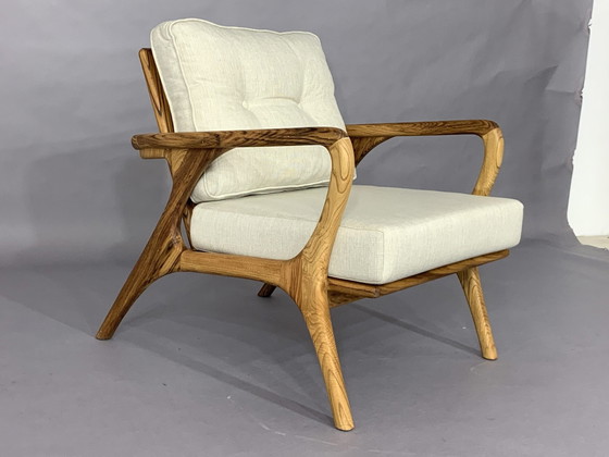 Image 1 of High quality danish style armchair armchair suit armchair walnut