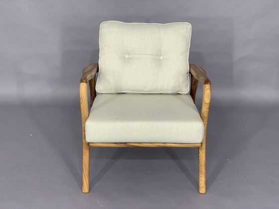 Image 1 of High quality danish style armchair armchair suit armchair walnut