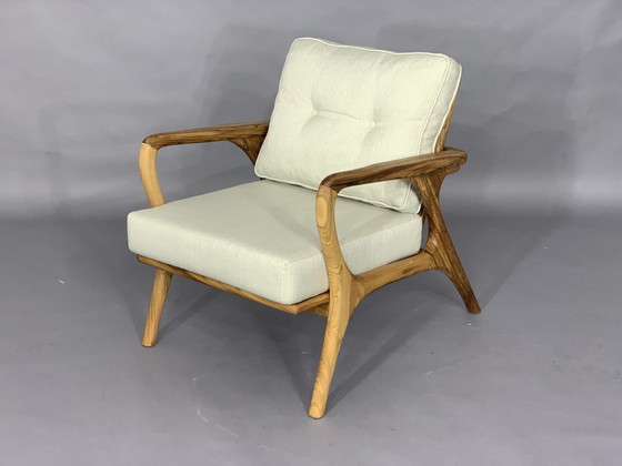 Image 1 of High quality danish style armchair armchair suit armchair walnut