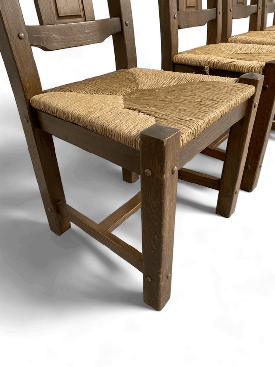 Image 1 of 4x Brutalist Dining Chairs