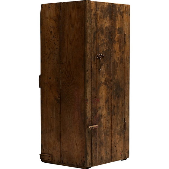 Image 1 of Rustic Art Populaire vintage cabinet, France