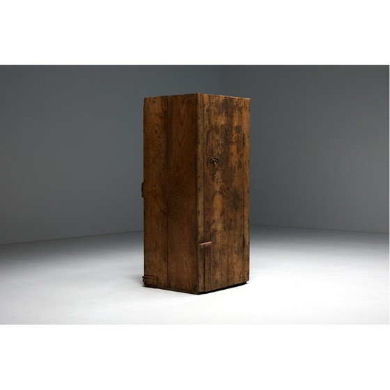 Image 1 of Rustic Art Populaire vintage cabinet, France
