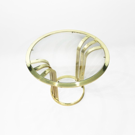 Image 1 of Vintage brass side table, Italy 1970