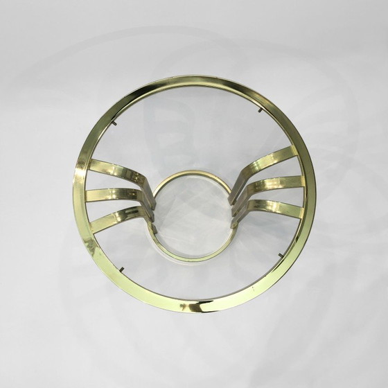 Image 1 of Vintage brass side table, Italy 1970