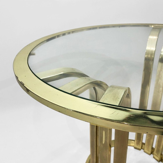 Image 1 of Vintage brass side table, Italy 1970