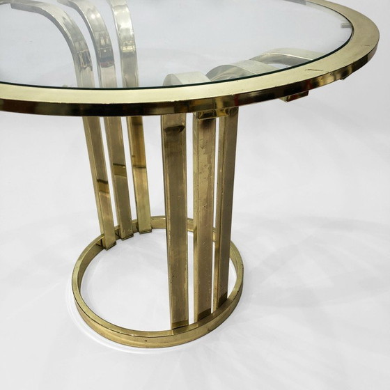Image 1 of Vintage brass side table, Italy 1970