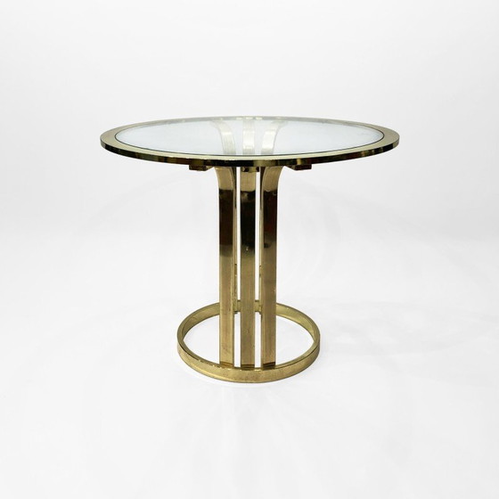 Image 1 of Vintage brass side table, Italy 1970