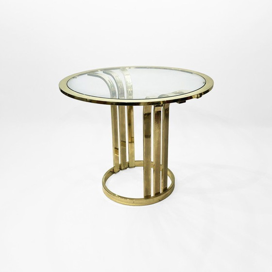 Image 1 of Vintage brass side table, Italy 1970