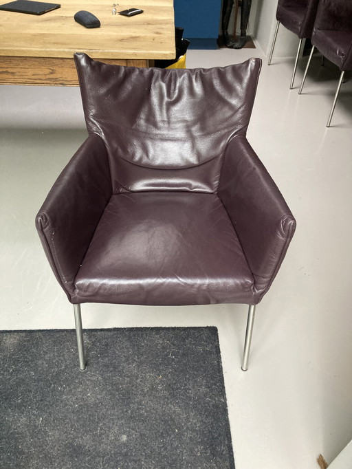 6x Label Mali Leather Chairs