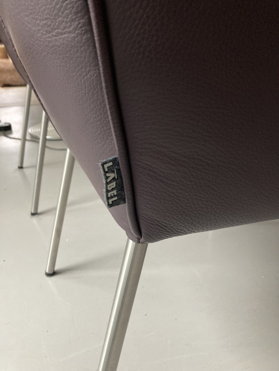 Image 1 of 6x Label Mali Leather Chairs