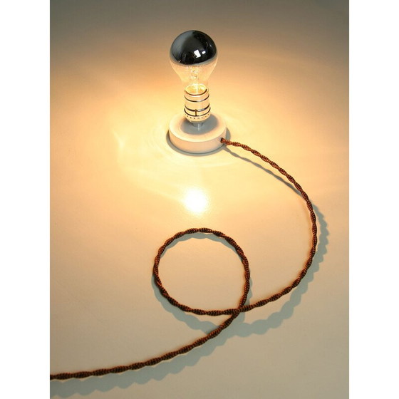 Image 1 of Lampada da tavolo vintage in acciaio inossidabile